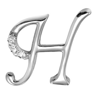 Silver letter diamond h white - christian hilfgott brand free wallpaper for tablet