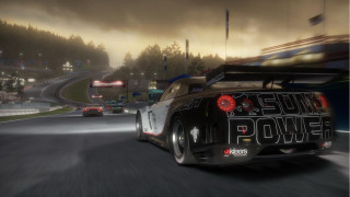 Car race track smoke motionblur - the back free wallpaper
