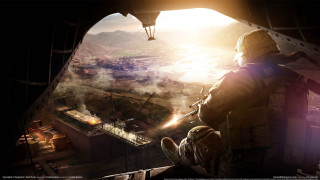 Military man city mountains bright - cryengine free wallpaper for desktop