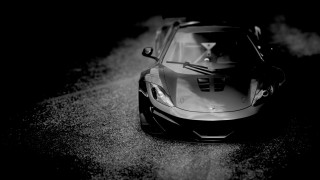 Black white car smoke hood - free cars wallpaper