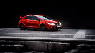 Red car dark street lights - its light free wallpaper for desktop