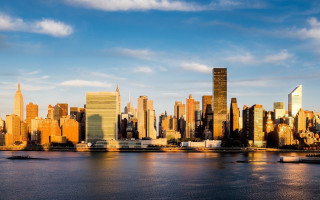 City skyline water boat digital - david chipperfield free wallpaper