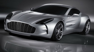 Silver sports car black white 3 - reflective free wallpaper for desktop
