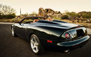 Black sports car cactus rocks - a cactus free wallpaper
