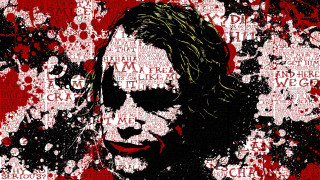 Joker painting red background black 3 - charles codman free wallpaper for desktop