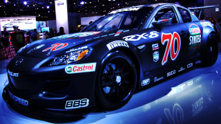 Car showroom convention city night - a showroom free wallpaper