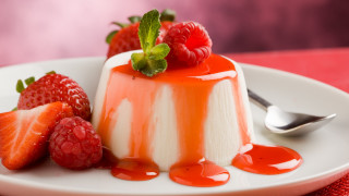 Dessert fruit plate spoon fork - a dessert free wallpaper