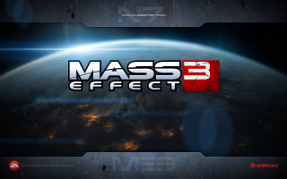 Mass effect3 logo red white - a logo free wallpaper