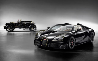 Bugatti luxury car blackwhite spotlight - a spotlight free wallpaper for desktop
