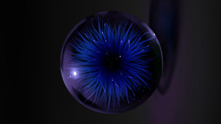 Blue object purple center space - a blue object free wallpaper