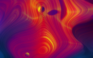 Colorful swirly fractals raytraced abstract - fractal free wallpaper