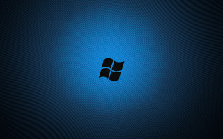 Blue background black blue logo - op art free wallpaper
