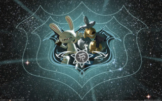 Rabbits starry space purism album - the middle of the picture free wallpaper for desktop
