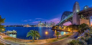 City skyline bridge river night 18 - elizabeth durack free wallpaper