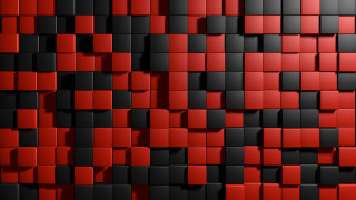 Red black argyle checkered geometric - square free wallpaper