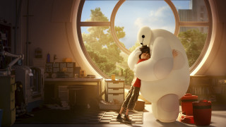 Hugging white bear room window - rug free wallpaper