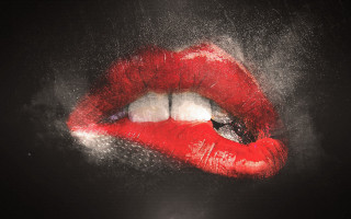Red white lips water splash - alberto seveso free wallpaper