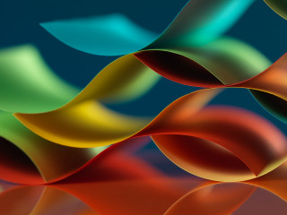 Colorful abstract curved shapes vibrant - vibrant free wallpaper