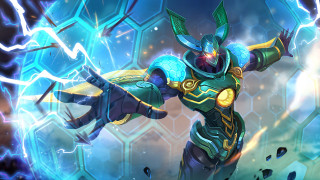 Glowing armor sword hologram energy - a character free wallpaper