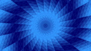 Blue white circular design fractal - a black center free wallpaper