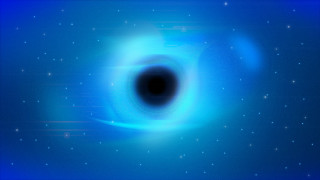 Black hole stars mandelbrot space - free sci-fi wallpaper