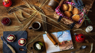 Bread food book coffee teapot - bread free wallpaper