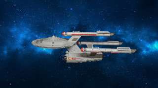 Starship galaxy stars retrofuturism ambientocclusion - redshift free wallpaper for desktop