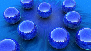 Blue balls grid circle line - blue ball free wallpaper