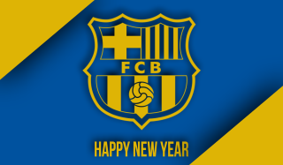 Soccer ball blue yellow background - official medium free wallpaper