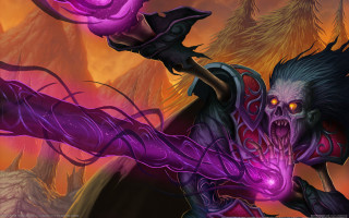 Demonic purple flame male armor - a demonic demon free wallpaper