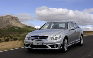 Silver mercedes digital rendering mountainous - silver free wallpaper