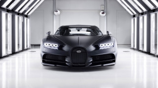 Black bugatti garage white walls - the side of the car free wallpaper