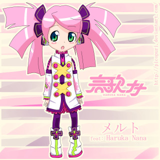 Pink haired green eyed cartoon - green eye free wallpaper for tablet