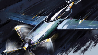 Plane propeller wing retrofuturism rich - a propeller free wallpaper for desktop