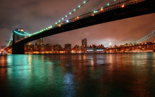 Bridge city lights night matte 3 - the bridge free wallpaper for desktop