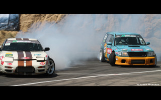 Cars smoke mountain track vehicle - the back of them free wallpaper