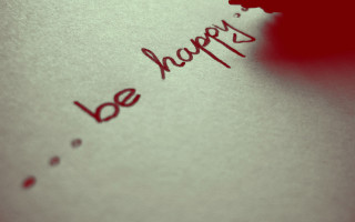 Happy be written close up - a close up of a piece free wallpaper