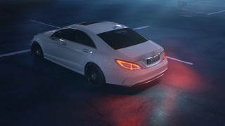 White car parking lot lights 2 - its light free wallpaper