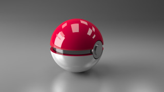 Red white object gray surface - a gray surface free wallpaper