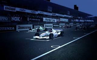 Racecars night stadium city lights - frostbite 3 engine free wallpaper for desktop