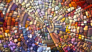 Stained glass window circular design 3 - a circular design free wallpaper