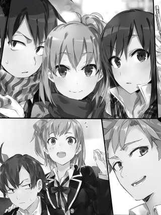 Anime girls expressions hair styles - different expression and hair free wallpaper