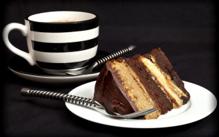 Cake plate fork coffee black - free valentines wallpaper