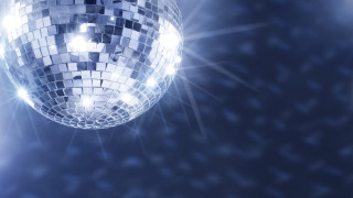 Disco ball lights darkblue stars - diffuse lighting free wallpaper for desktop