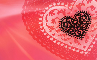 Heart shaped object pink background - shaped free wallpaper