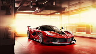 Red sports car garage light 4 - spectacular free wallpaper