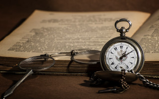 Pocketwatch openbook glasses scissors steampunk - a pocket watch free wallpaper