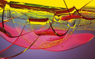 Colorful liquid abstract sculpture gradient - analytical free wallpaper
