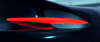 Red object black background blue - a black object free wallpaper