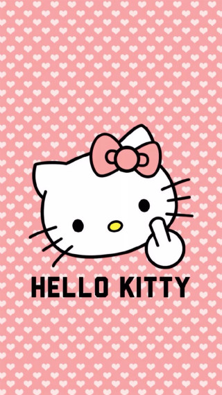Hello kitty wallpaper hearts sticker - transgressive art free wallpaper for mobile